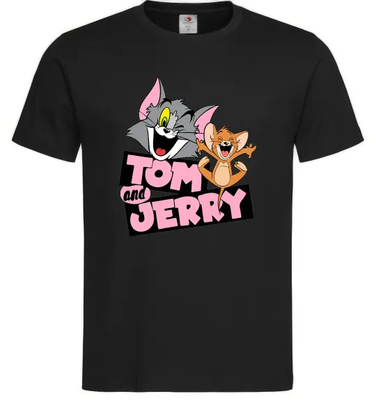 Мужская футболка Tom and Jerry retro Черный фото