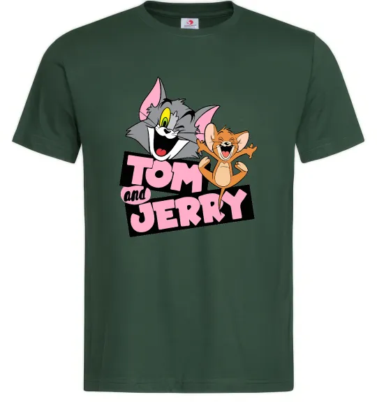 Мужская футболка Tom and Jerry retro Темно-зеленый фото