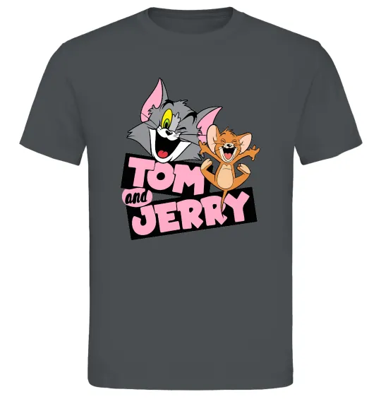 Мужская футболка Tom and Jerry retro Графит фото