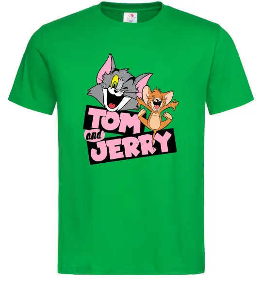 Мужская футболка Tom and Jerry retro Зеленый фото