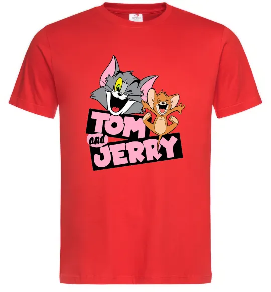Мужская футболка Tom and Jerry retro Красный фото