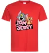 Мужская футболка Tom and Jerry retro Красный фото