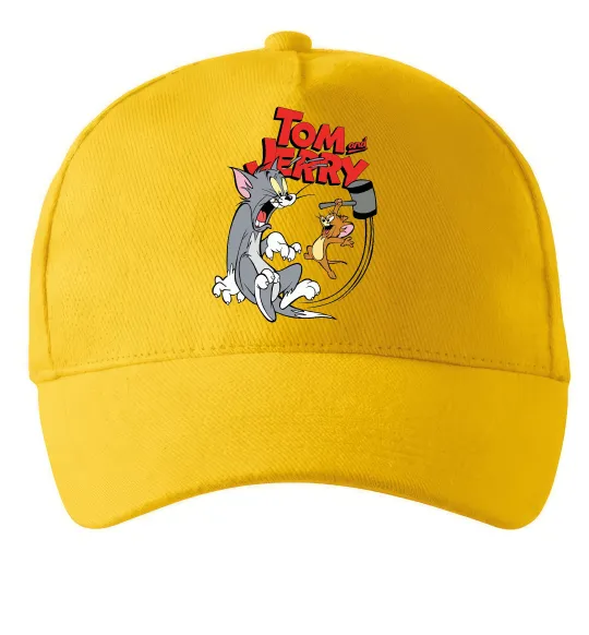 Кепка Том та Джеррі з молотом Солнечно желтый фото
