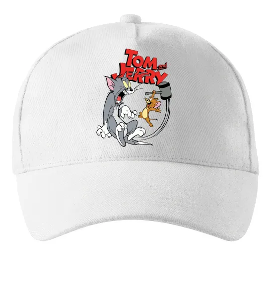 Кепка Том та Джеррі з молотом Белый фото