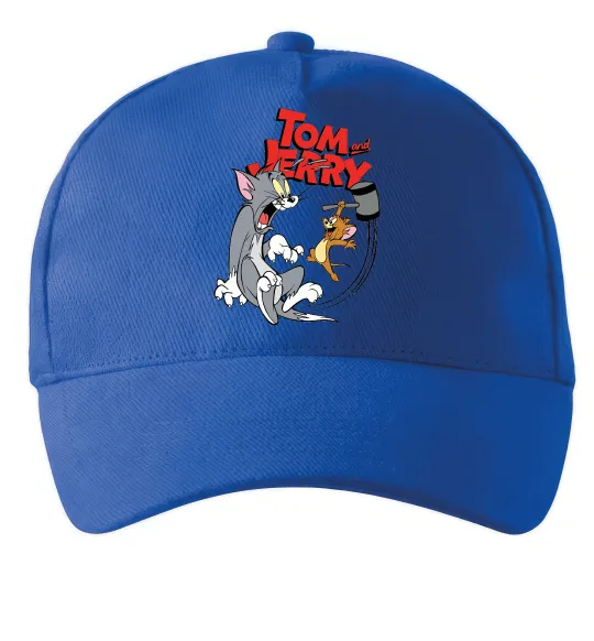 Кепка Том та Джеррі з молотом Ярко-синий фото