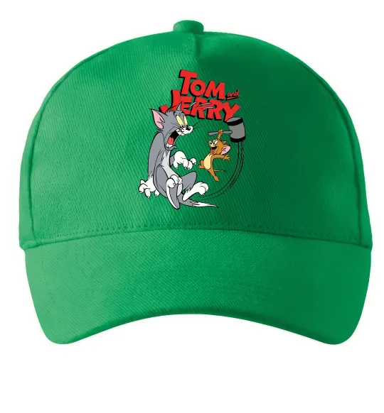 Кепка Том та Джеррі з молотом Зеленый фото