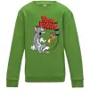 Детский Свитшот Том та Джеррі з молотом Лаймовый фото