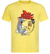 Мужская футболка Том та Джеррі з молотом Лимонный фото