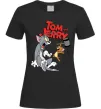 Женская футболка Том та Джеррі з молотом Черный фото