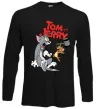 Лонгслив Том та Джеррі з молотом Черный фото