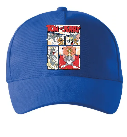 Кепка Том та Джеррі комікс Ярко-синий фото