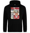 Мужская толстовка (худи) Том та Джеррі комікс Черный фото