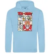 Женская толстовка (худи) Том та Джеррі комікс Голубой фото