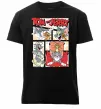 Мужская премиум футболка Том та Джеррі комікс Черный фото