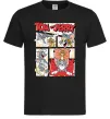 Мужская футболка Том та Джеррі комікс Черный фото