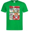 Мужская футболка Том та Джеррі комікс Зеленый фото