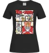 Женская футболка Том та Джеррі комікс Черный фото