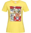 Женская футболка Том та Джеррі комікс Лимонный фото