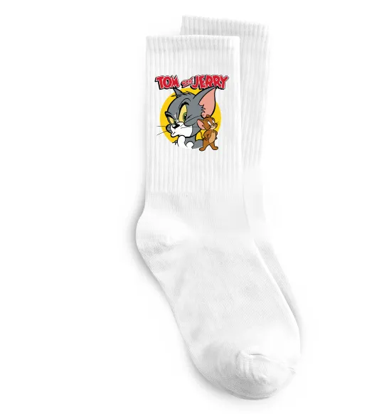 Носки Том та Джеррі Белый фото
