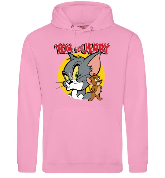 Женская толстовка (худи) Том та Джеррі Розовый фото