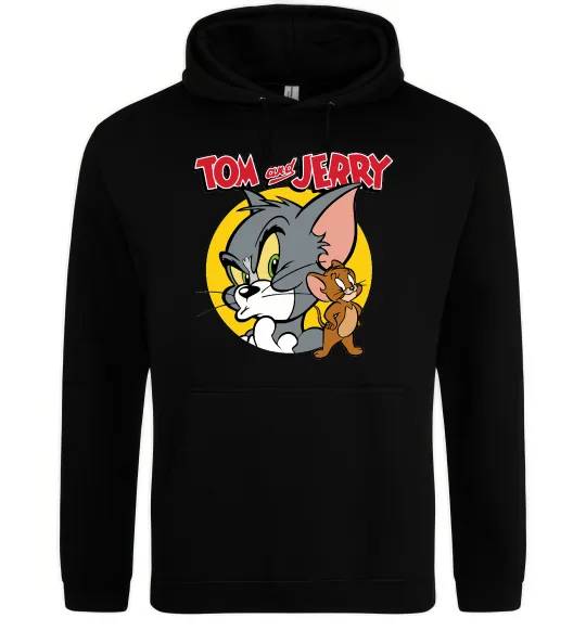 Женская толстовка (худи) Том та Джеррі Черный фото