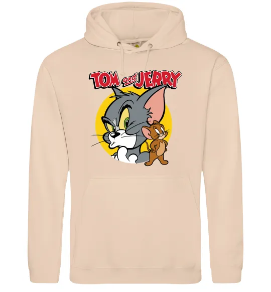 Женская толстовка (худи) Том та Джеррі Песочный фото