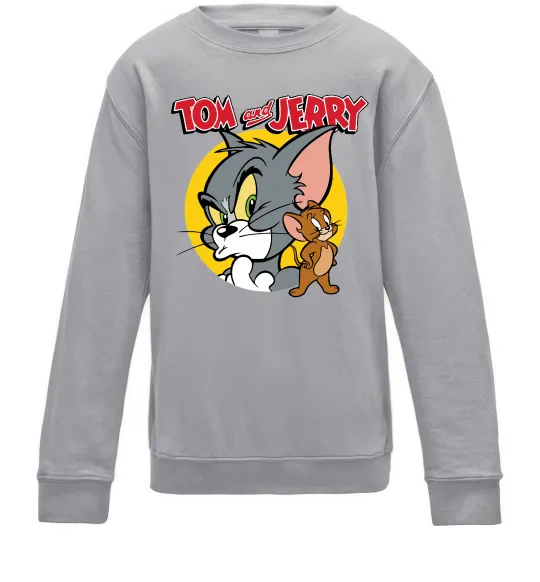 Детский Свитшот Том та Джеррі Серый меланж фото