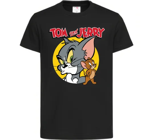 Детская футболка Том та Джеррі Черный фото
