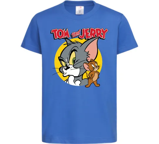 Детская футболка Том та Джеррі Ярко-синий фото