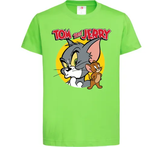 Детская футболка Том та Джеррі Лаймовый фото