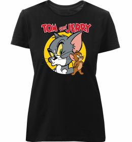 Жіноча преміум футболка Том та Джеррі