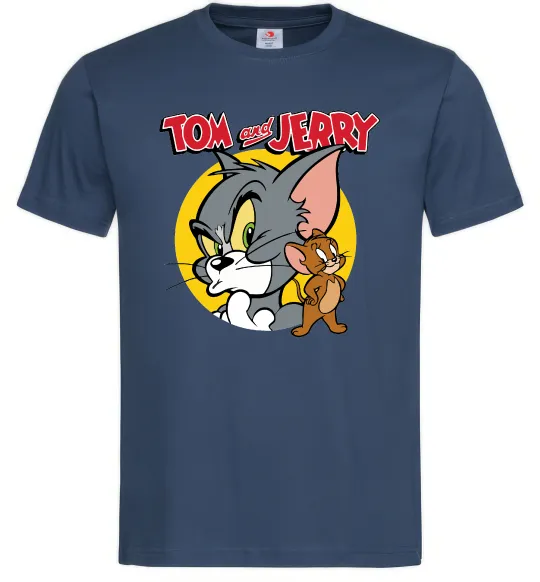 Мужская футболка Том та Джеррі Темно-синий фото