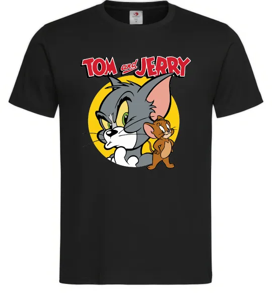 Мужская футболка Том та Джеррі Черный фото