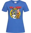 Женская футболка Том та Джеррі Ярко-синий фото