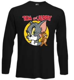 Лонгслив Том та Джеррі Черный фото