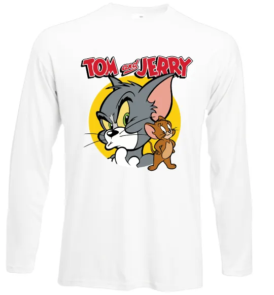 Лонгслив Том та Джеррі Белый фото