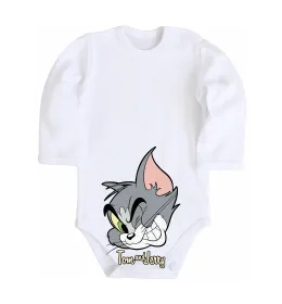 Детский боди Tom cat Белый фото