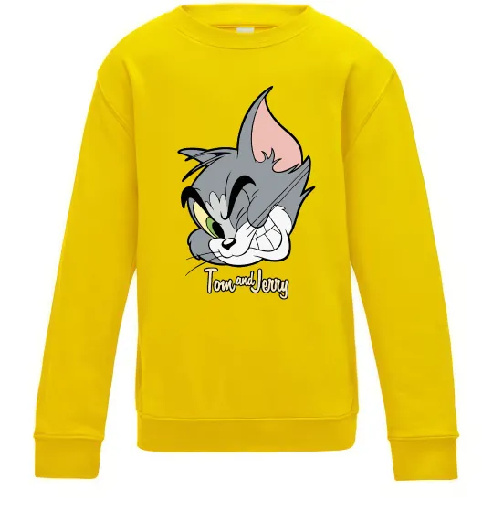 Детский Свитшот Tom cat Солнечно желтый фото