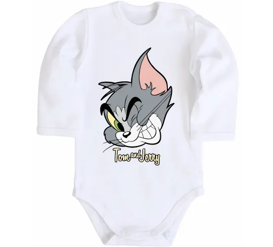 Детский боди Tom cat Белый фото