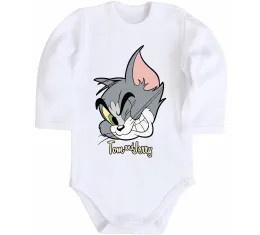 Детский боди Tom cat Белый фото