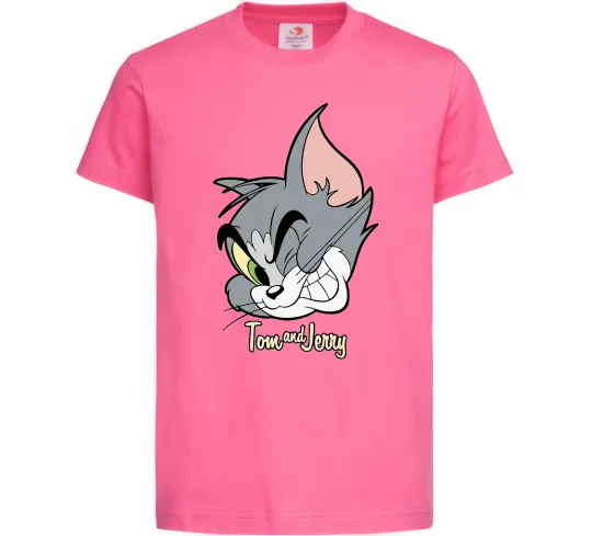 Детская футболка Tom cat Ярко-розовый фото
