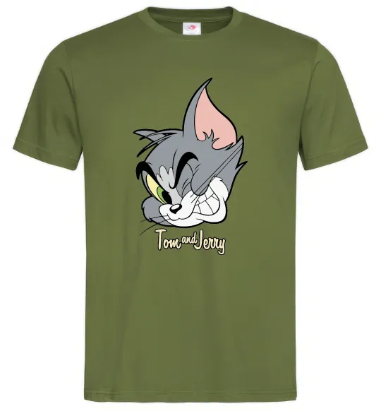 Мужская футболка Tom cat Оливковый фото