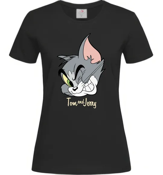 Женская футболка Tom cat Черный фото