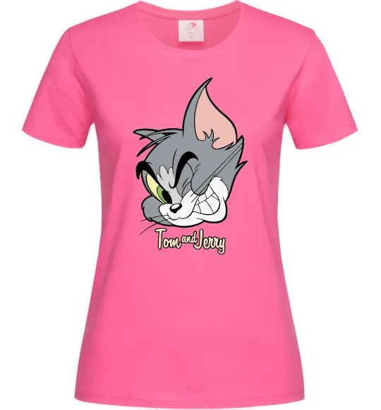 Женская футболка Tom cat Ярко-розовый фото