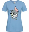 Женская футболка Tom cat Голубой фото