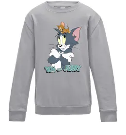 Детский Свитшот Джеррі на голові в Тома Серый меланж фото