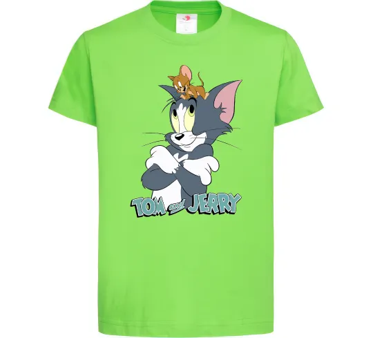 Детская футболка Джеррі на голові в Тома Лаймовый фото