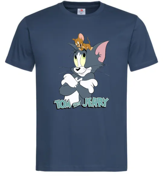 Мужская футболка Джеррі на голові в Тома Темно-синий фото