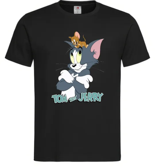 Мужская футболка Джеррі на голові в Тома Черный фото