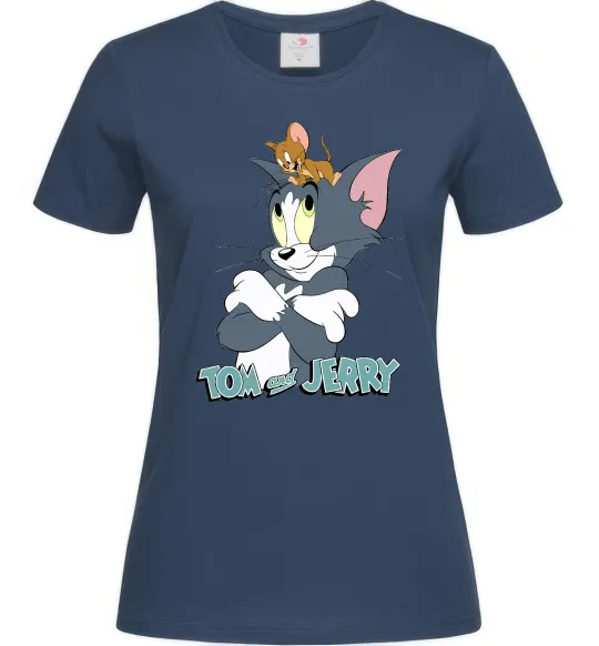 Женская футболка Джеррі на голові в Тома Темно-синий фото